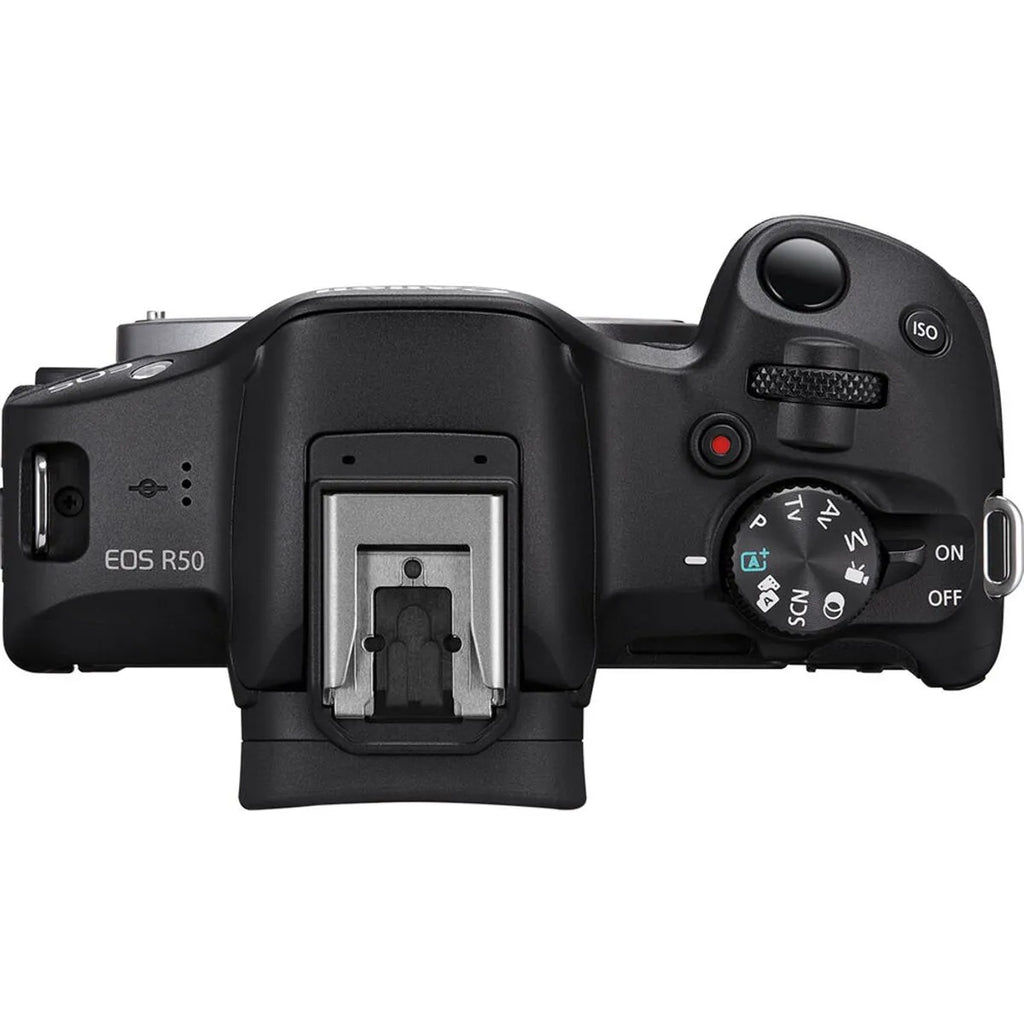 Canon EOS R50 Aparat Foto Mirrorless Kit cu Obiective 18-45mm si 75-300mm