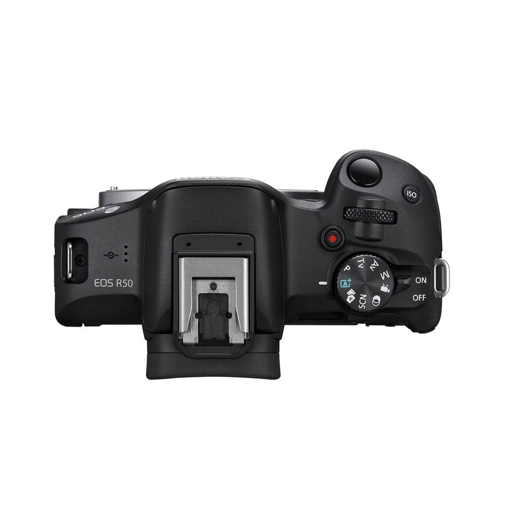Canon EOS R50 Aparat Foto Mirrorless Kit cu Obiectiv RF-S 18-45mm F4.5-6.3 IS STM Negru