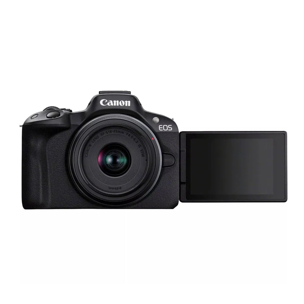 Canon EOS R50 Aparat Foto Mirrorless Kit Creator cu Obiectiv RF-S 18-45mm F4.5-6.3 IS STM Negru