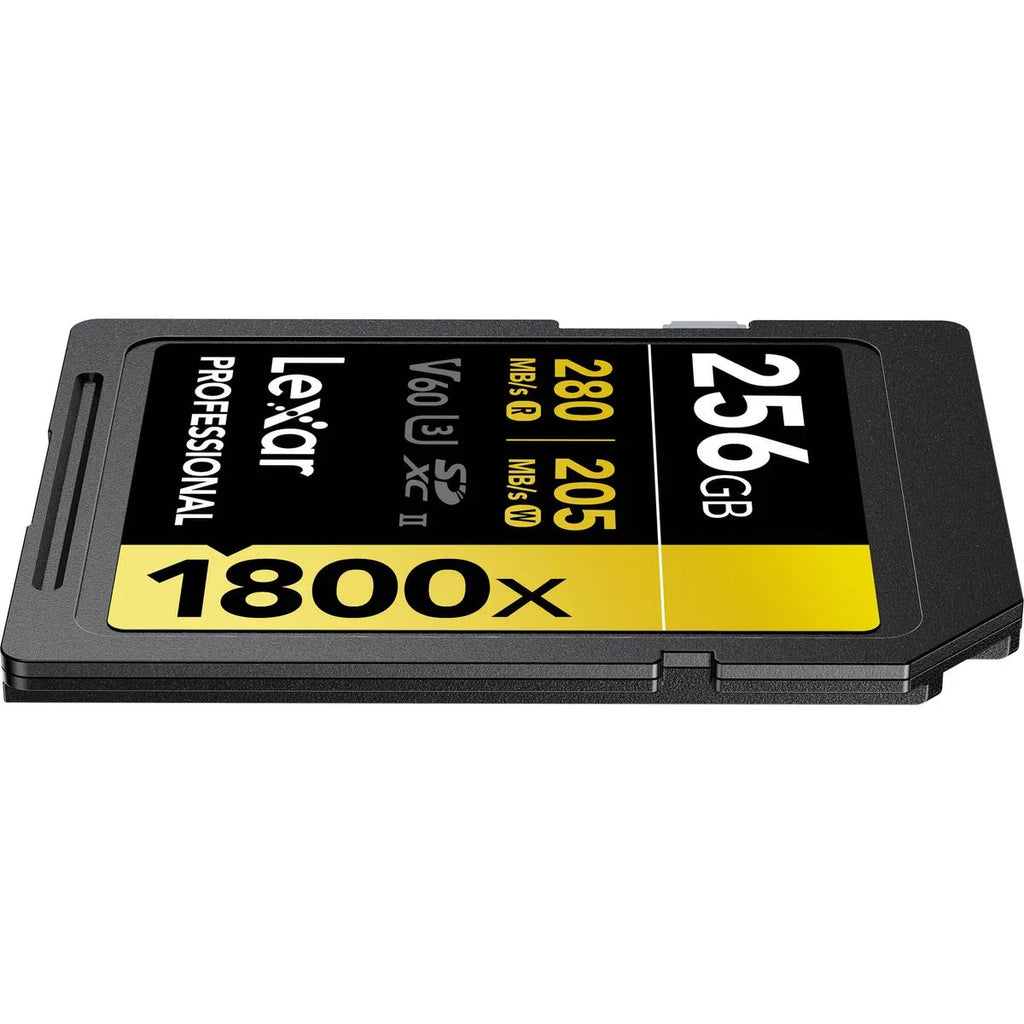 Lexar Card de Memorie SDXC Professional UHS-II BL 1800x 256GB V60 Gold