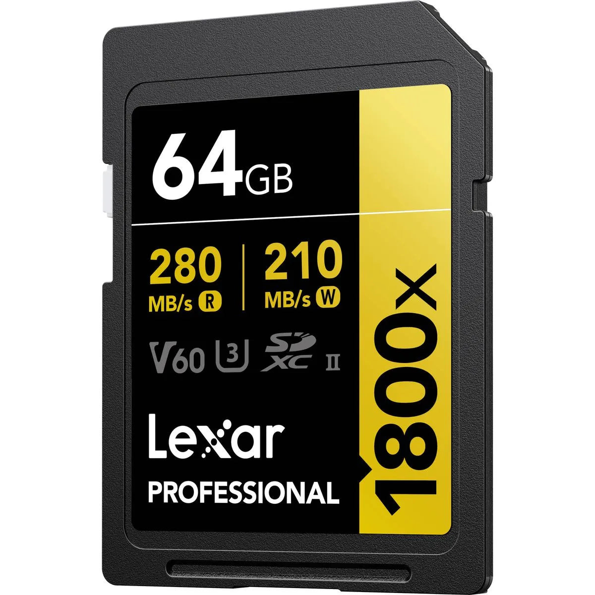 Lexar Card de Memorie SDXC Professional UHS-II BL 1800x 64GB V60 Gold