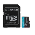 Kingston Canvas Go Plus SDCG4 Gen4 Card de Memorie microSDXC 512GB 200MB/s U3 V30 cu Adaptor